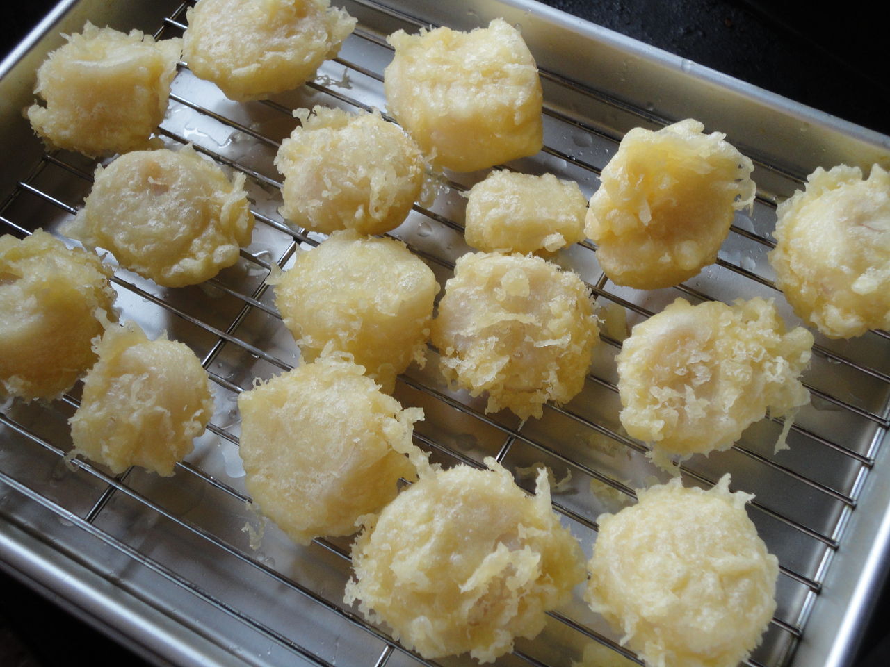 ホタテの天ぷら 甘くてサイコ マサ料理 耽溺 マサ青木の美食とクルマ