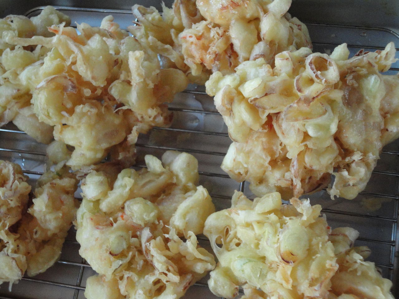 海老 ホタテ ねぎのかき揚げ うまいっ マサ料理 耽溺 マサ青木の美食とクルマ