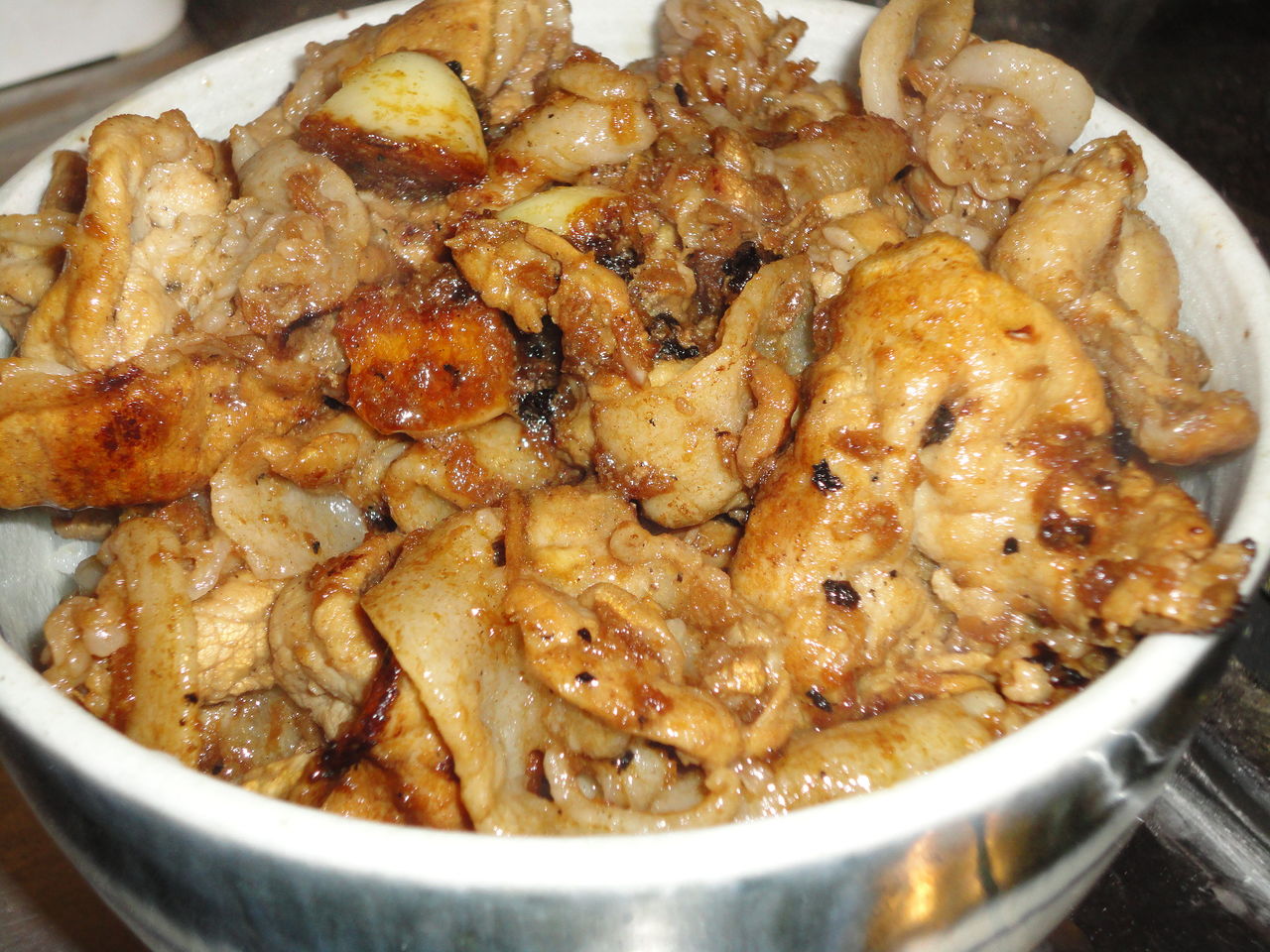 豚ロースにんにく焼き イマイチ マサ料理 耽溺 マサ青木の美食とクルマ