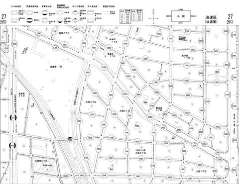 浪速区路線価図