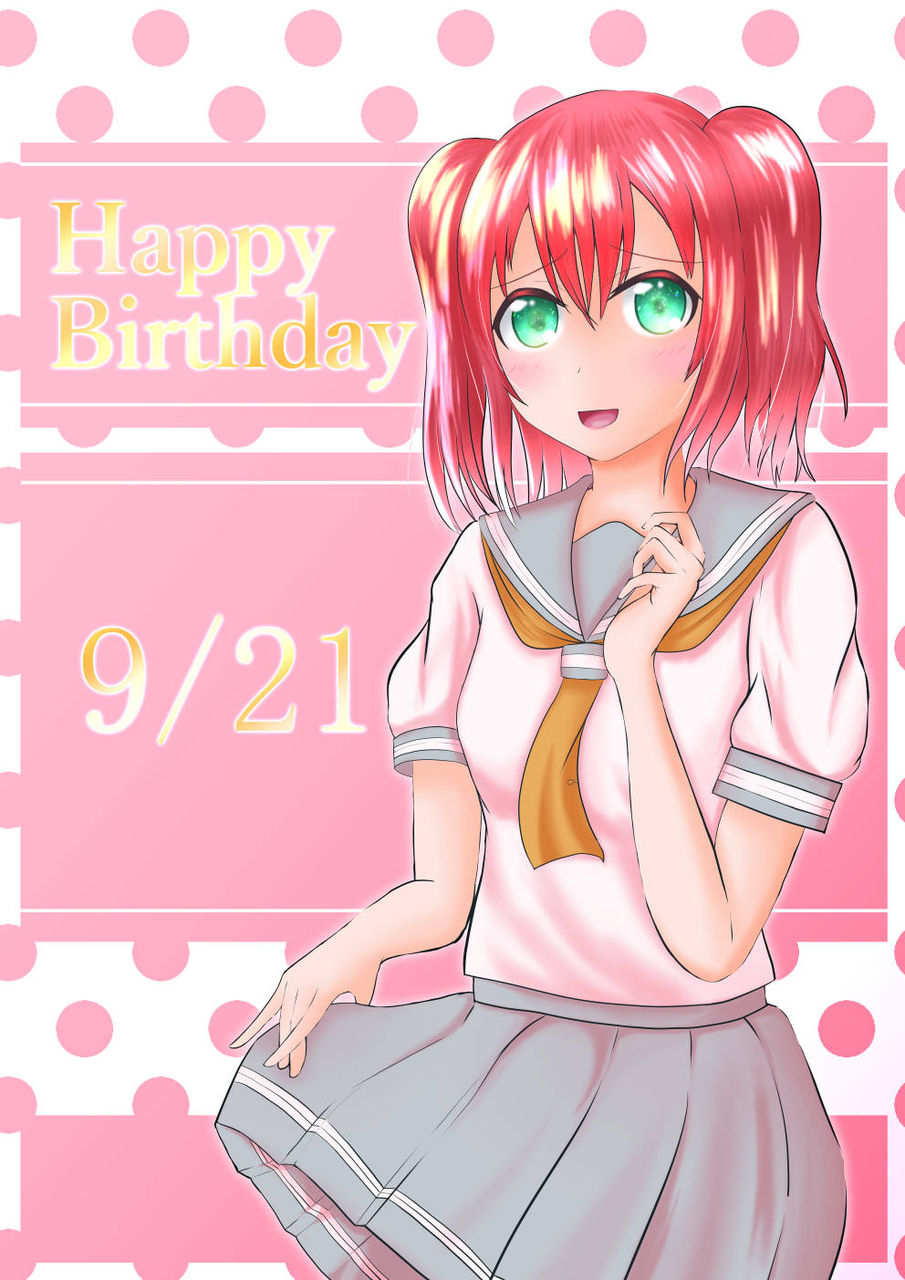 黒澤ルビィ生誕祭19記念絵描きました イラストで食って生きたい