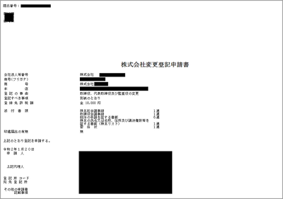 登記申請書
