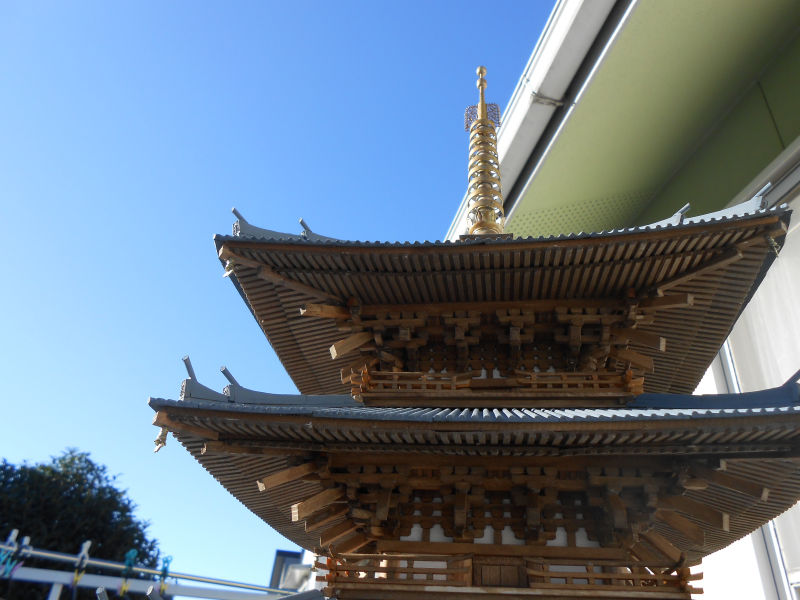 興福寺 五重塔（ウッディジョー）完成⑨ : ペーパークラフト三昧