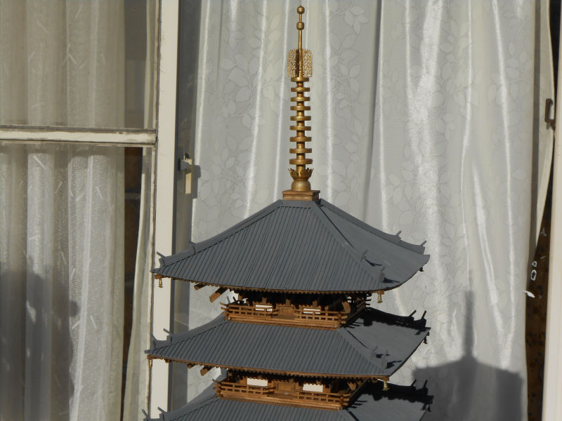 興福寺 五重塔(ウッディジョー)完成⑨ : ペーパークラフト三昧 興福寺 五重塔(ウッディジョー)完成⑨ : ペーパークラフト三昧