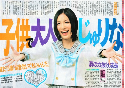 珠理奈「15才です」MC「えー!?」【SKE48、AKB48兼任/松井珠理奈】