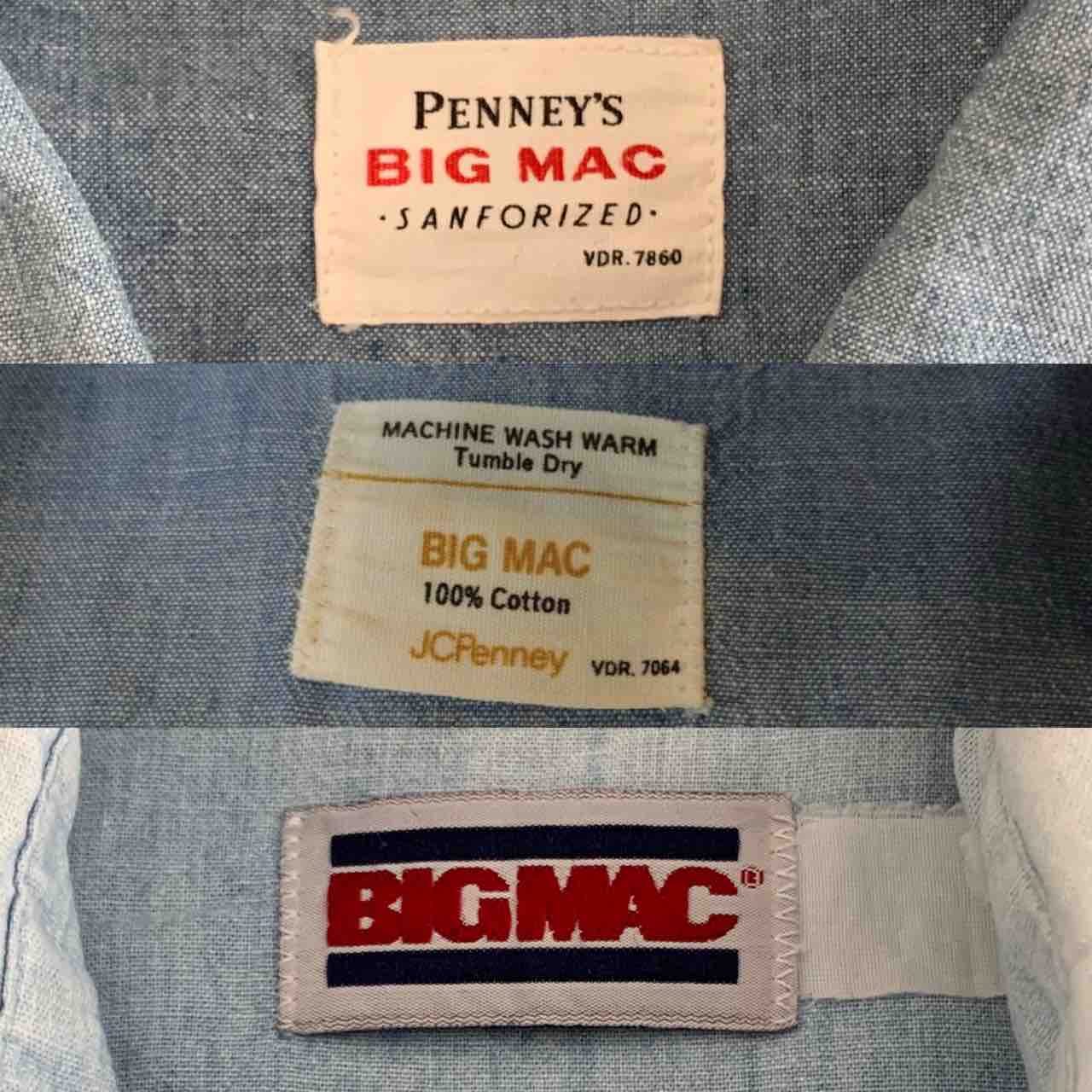 1960年代製ビッグマックのシャンブレーシャツ ほぼアメカジなオヤジブログ 1960年代製ビッグマックのシャンブレーシャツ ほぼアメカジなオヤジブログ