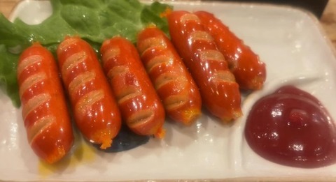 赤ウインナー炒め