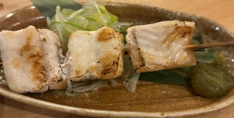 穴子の白焼き串