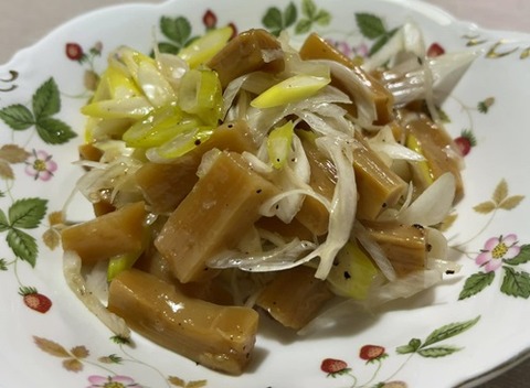 メンマのネギ和え