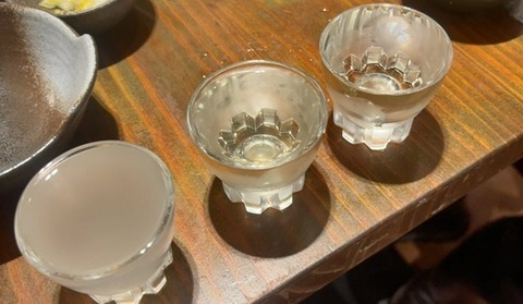 日本酒3種のみ比べ