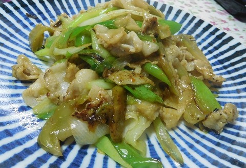 豚肉の搾菜炒め
