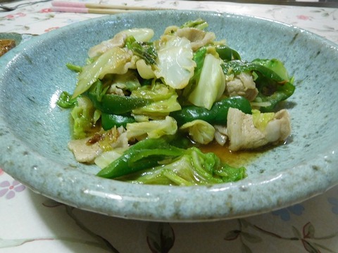 豚肉入り野菜炒め