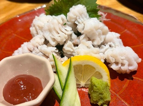 鱧の湯引き