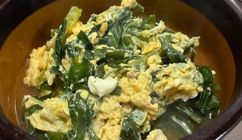 にら玉煮
