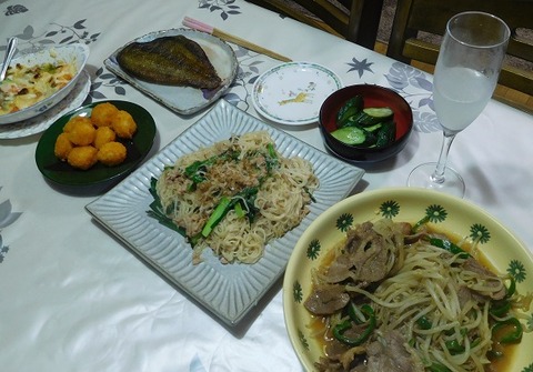 7月29日の夕食