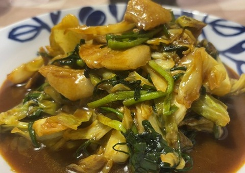 豚肉と野菜のカレー炒め