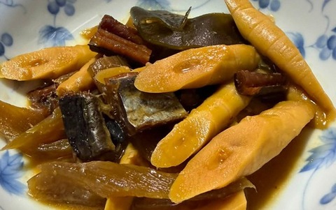 筍と蕗と身欠きにしんの味噌煮