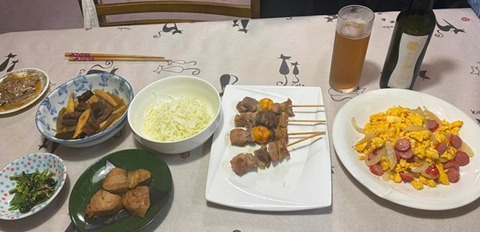 ８月１日の夕食