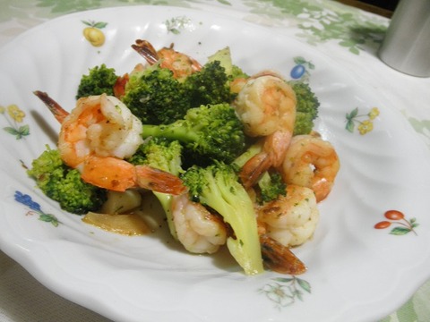 海老とブロッコリーのマジックソルト炒め