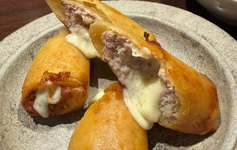 つくねチーズ春巻き