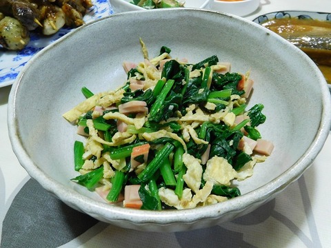 ほうれん草の華風和え
