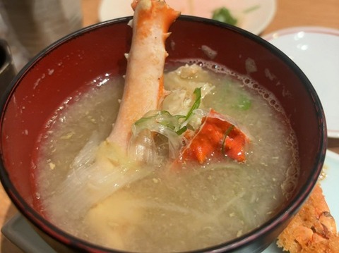 蟹の鉄砲汁