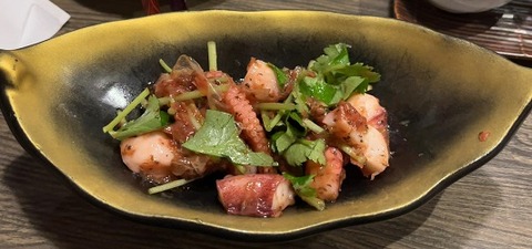 タコの梅和え