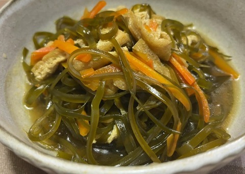 切り昆布煮