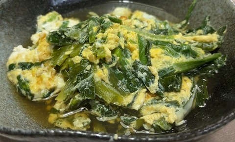 ニラ玉煮