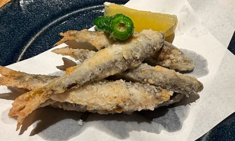 稚鮎のから揚げ