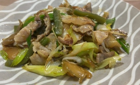 豚肉の搾菜炒め