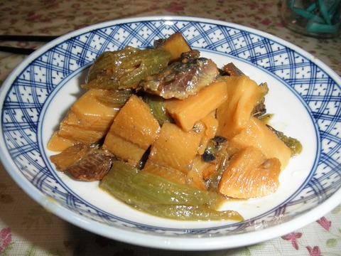 身欠きにしんと筍と蕗の味噌煮