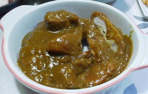 カツカレーご飯なし