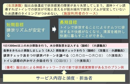 排泄介護計画