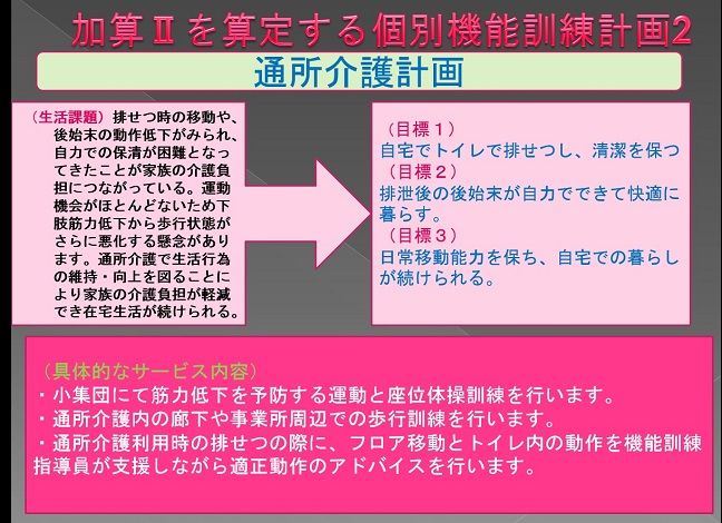 個別機能訓練計画2