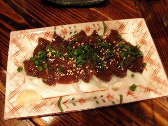 馬レバ刺し