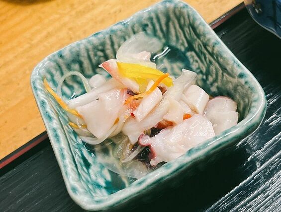 タコと野菜の酢の物