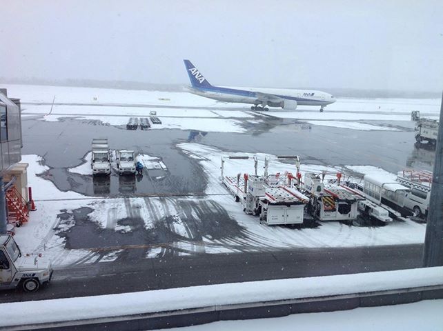 12月22日の新千歳空港