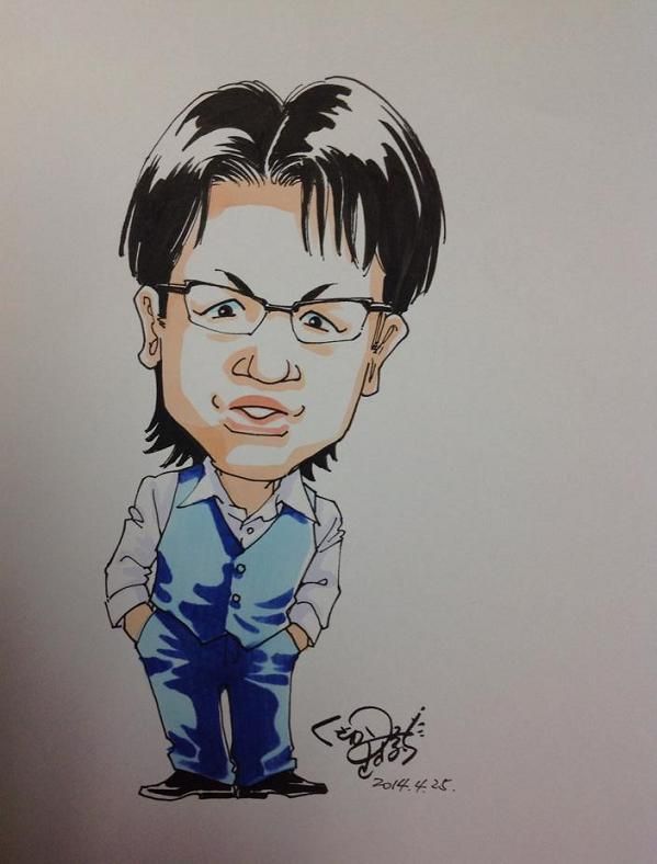 くさかさんが描いてくれた似顔絵