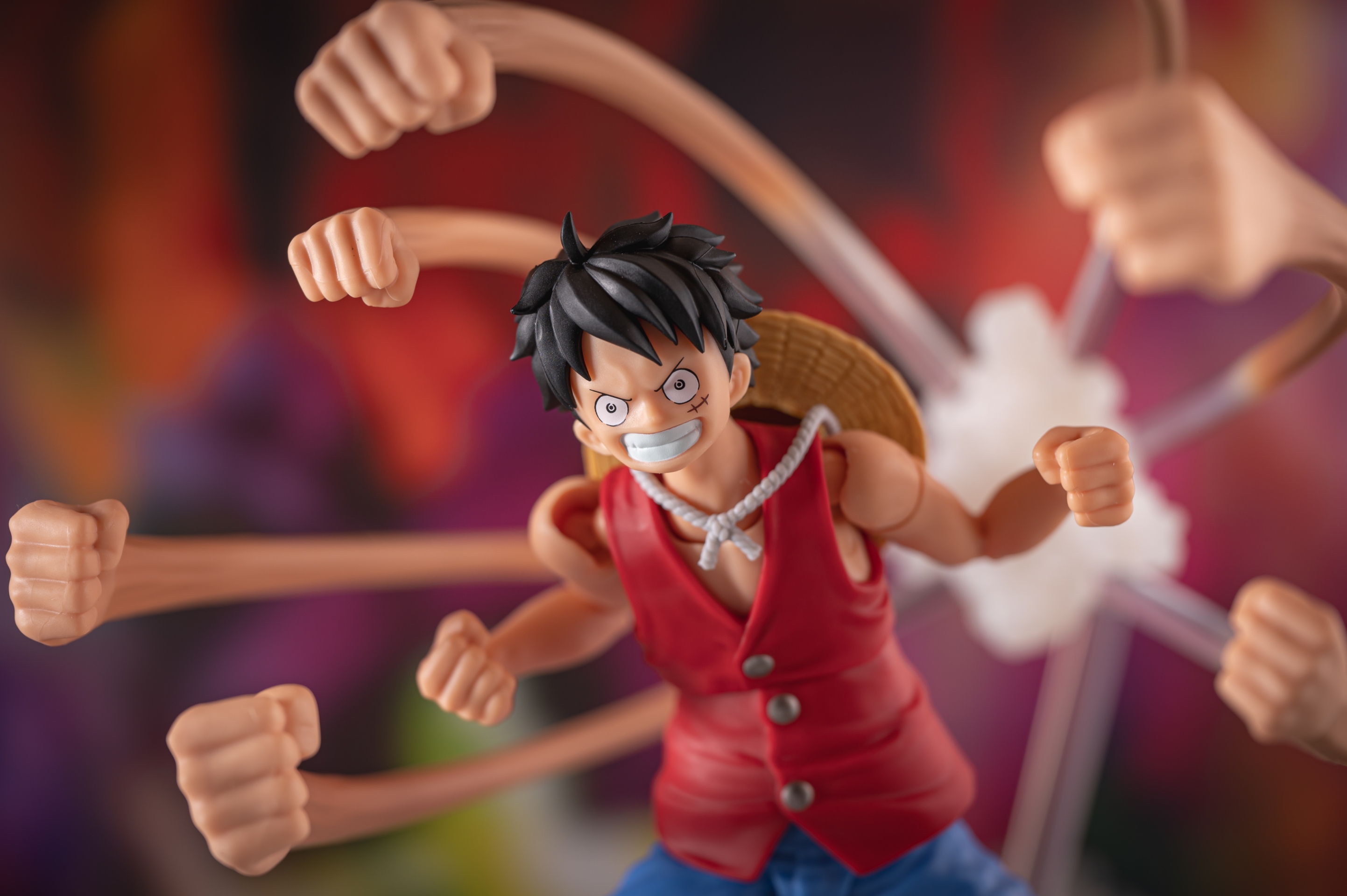 S.H.Figuartsルフィ・ゾロ・ナミ・シャンクス・オプションパーツセット. S.H.Figuarts モンキー・D・ルフィ -冒険の夜明け- ゴムゴムの