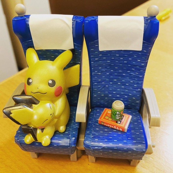 新幹線の座席ガシャポン