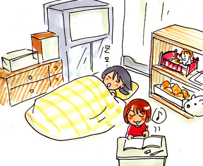 絵日記・風邪引いた