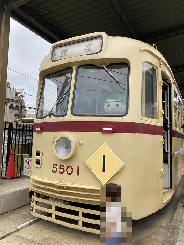 古い都電の車両