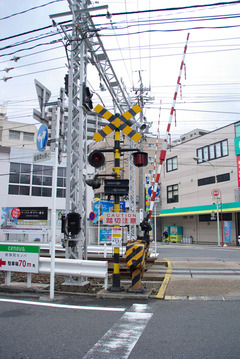 静鉄の遮断機
