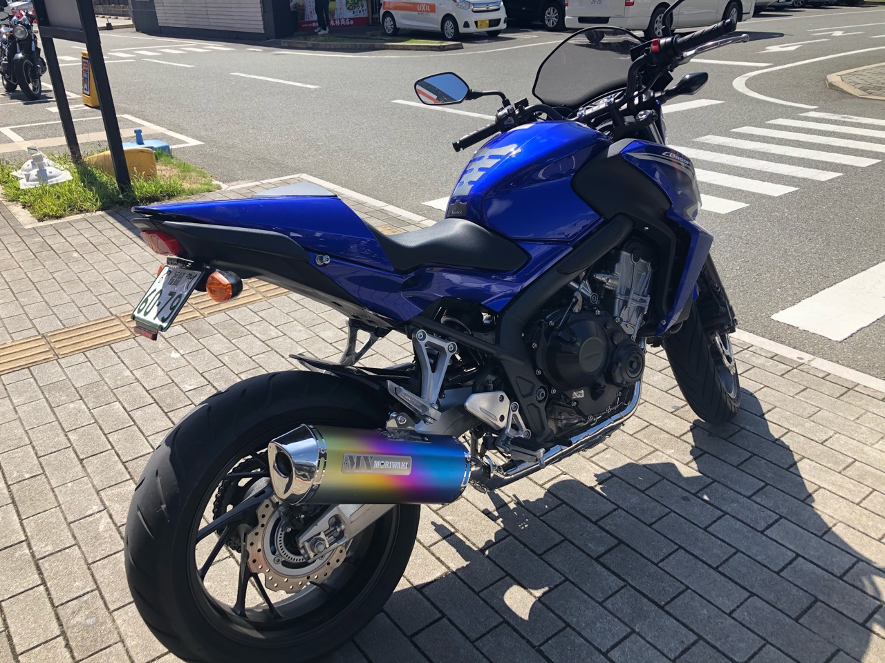 Cb650fモリワキフルエキマフラー装着するのだ Cbr ちゃんちゃんこのバイクのblog