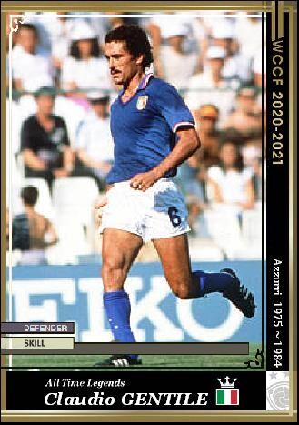 21 Atle クラウディオ ジェンティーレ イタリア代表 Wccfオリカ選手名鑑 Wccf Is Forever