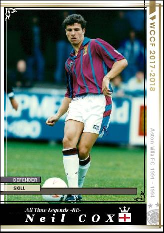 17 18 Atle Re ニール コックス アストン ヴィラfc Wccfオリカ選手名鑑 To Complement The Omission