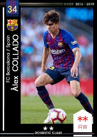 18 19 Sp アレックス コリャード Fcバルセロナ Wccfオリカ選手名鑑 To Complement The Omission