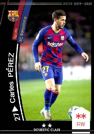 19 Sp カルレス ペレス Fcバルセロナ Wccfオリカ選手名鑑 Wccf Is Forever