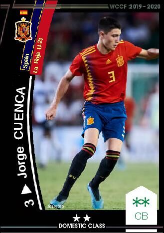 19 Sp ホルヘ クエンカ U 21 スペイン代表 Wccfオリカ選手名鑑 Wccf Is Forever
